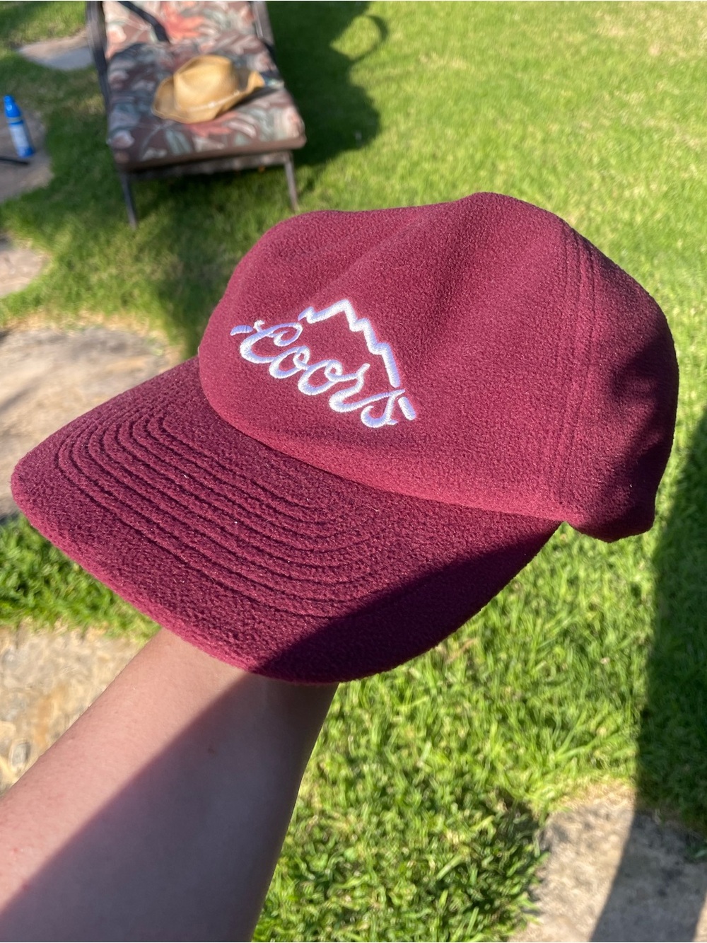 Coors Huckberry Maroon Fleece Baseball Cap
